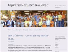 Tablet Screenshot of gljivarsko-drustvo-karlovac.hr